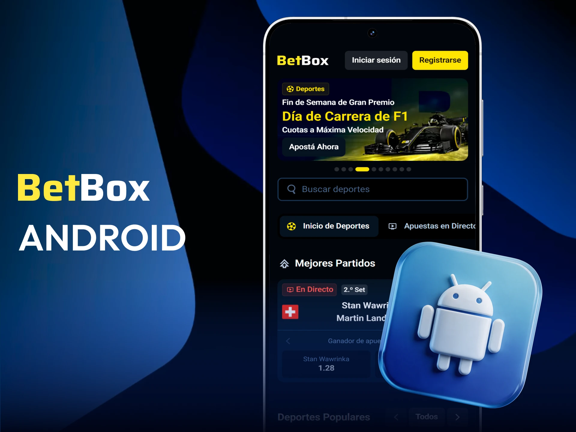 Descargá el archivo de instalación de Betbox para dispositivos Android.