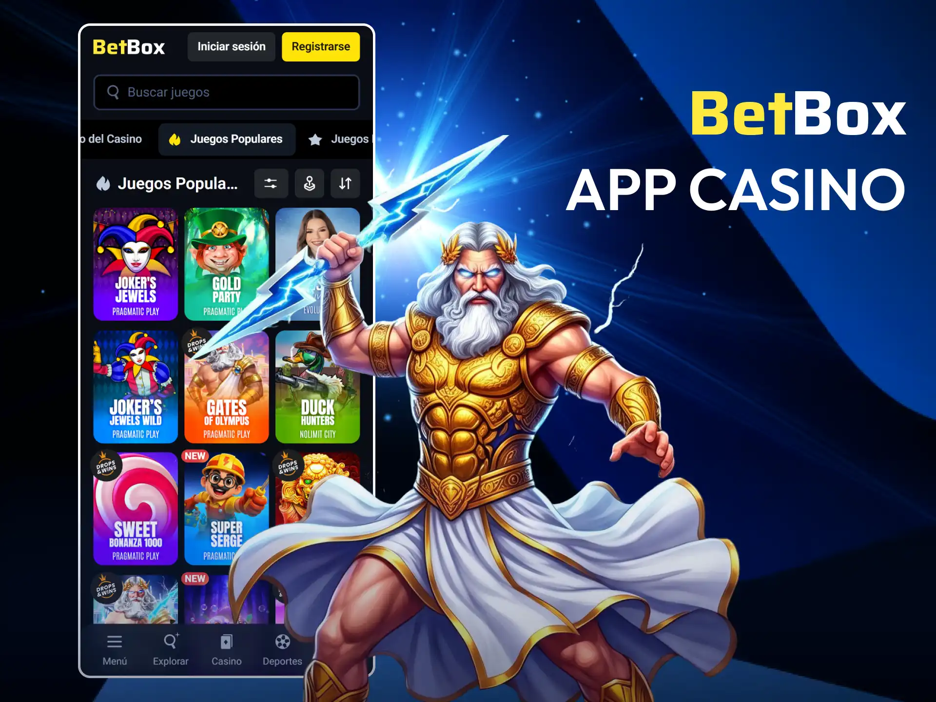 Jugá a las mejores tragamonedas móviles con la app Betbox.