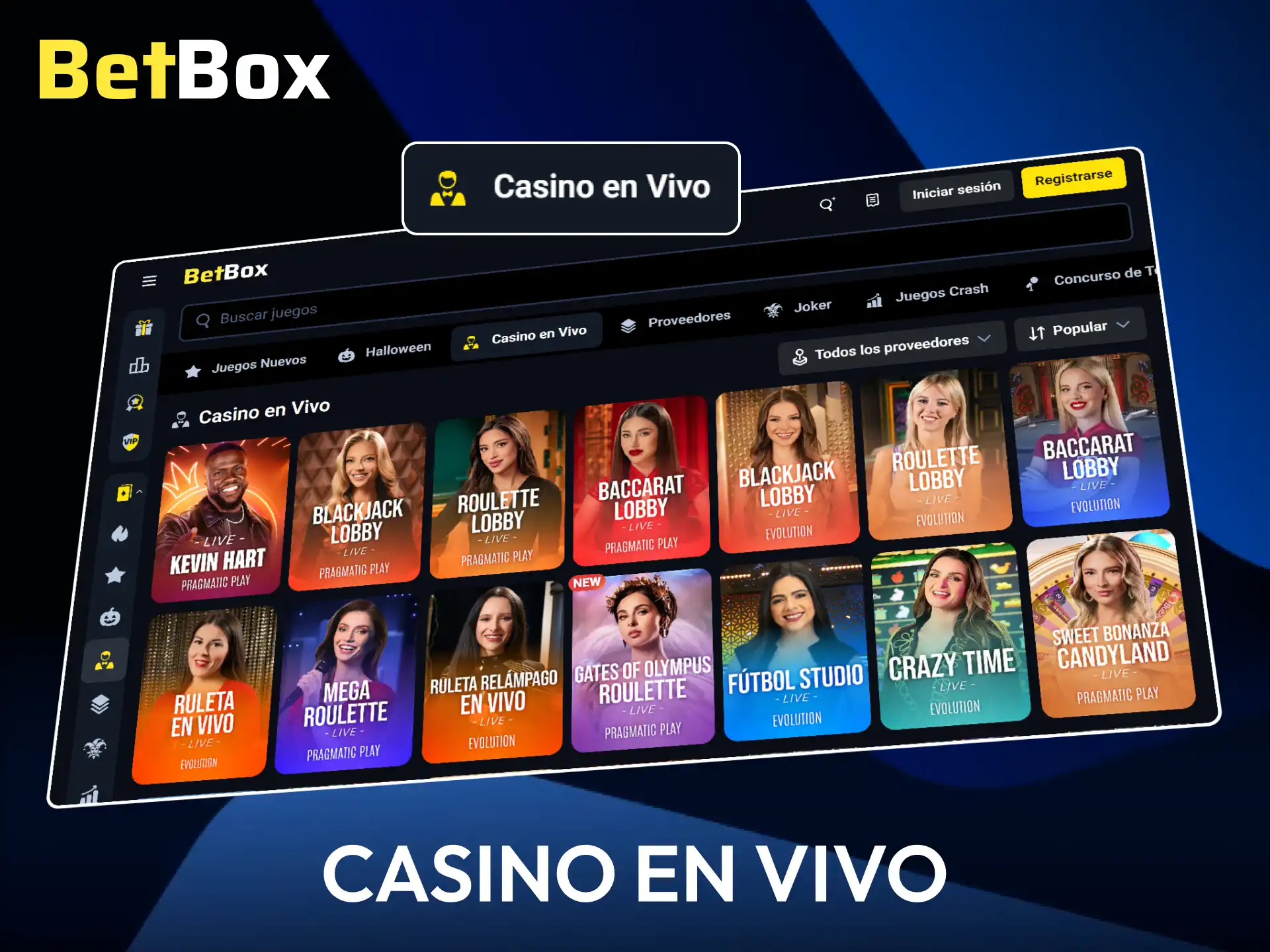 Interactuá con crupieres reales en las mesas exclusivas de Betbox.